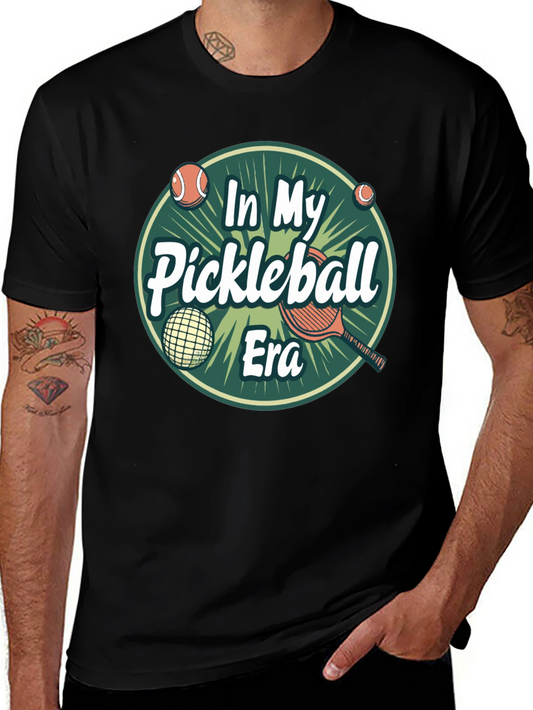 Camiseta Negra In My Pickleball Era Unisex