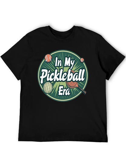 Camiseta Negra In My Pickleball Era Unisex