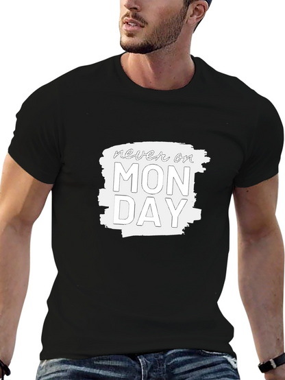 Camiseta Negra - Nunca en Lunes