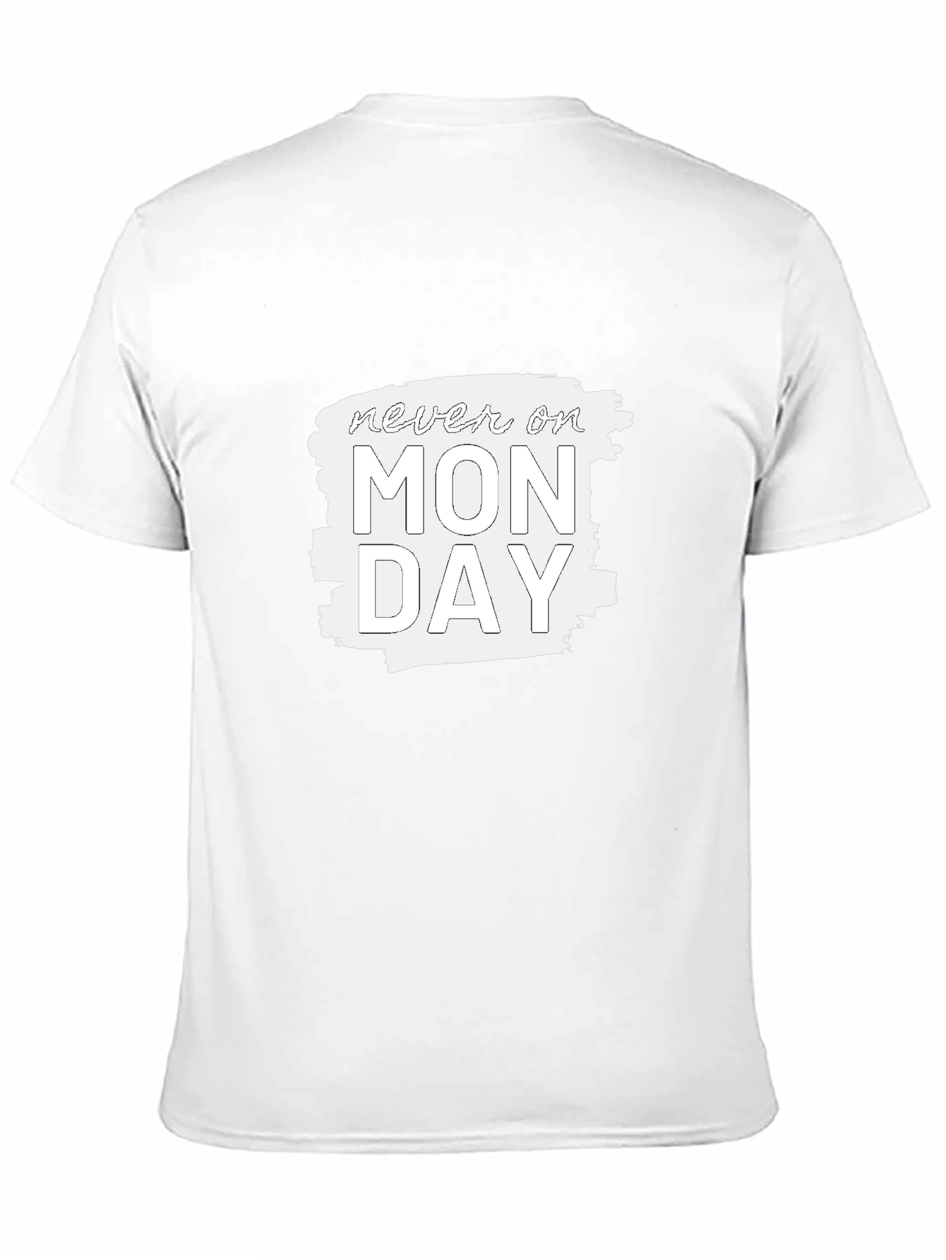 Camiseta Negra - Nunca en Lunes