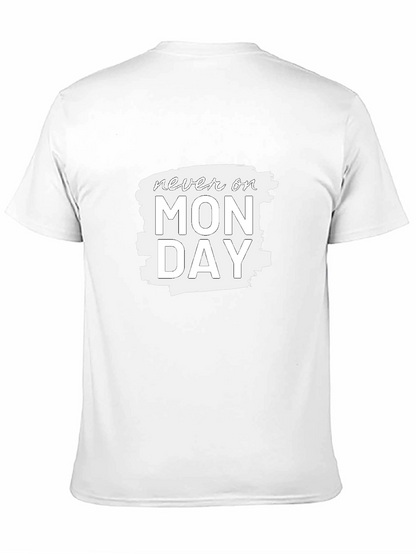 Camiseta Negra - Nunca en Lunes