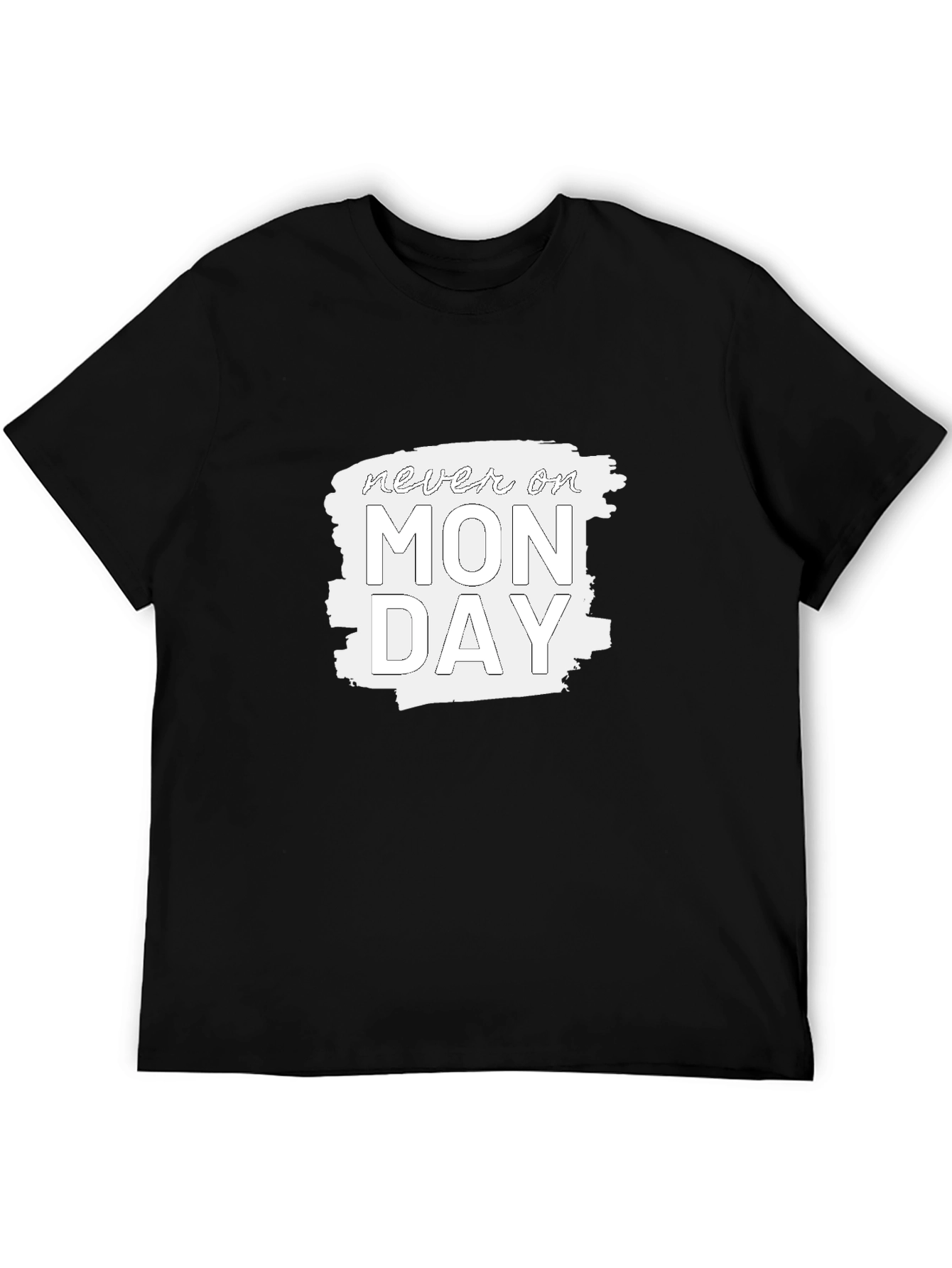 Camiseta Negra - Nunca en Lunes