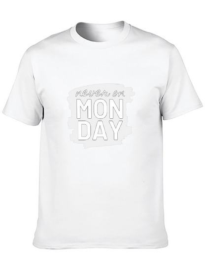 Camiseta Negra - Nunca en Lunes