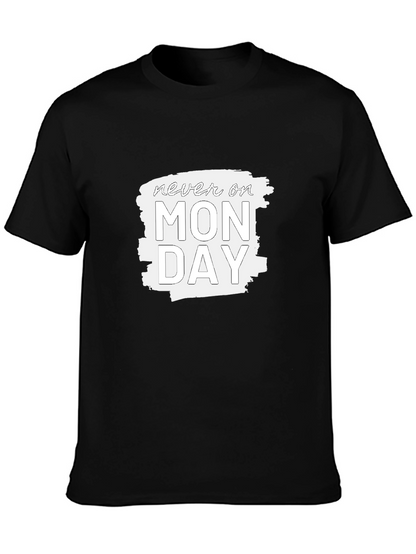 Camiseta Negra - Nunca en Lunes
