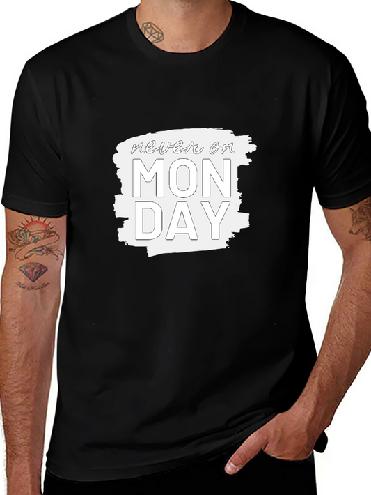 Camiseta Negra - Nunca en Lunes