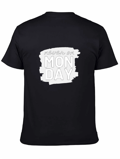 Camiseta Negra - Nunca en Lunes