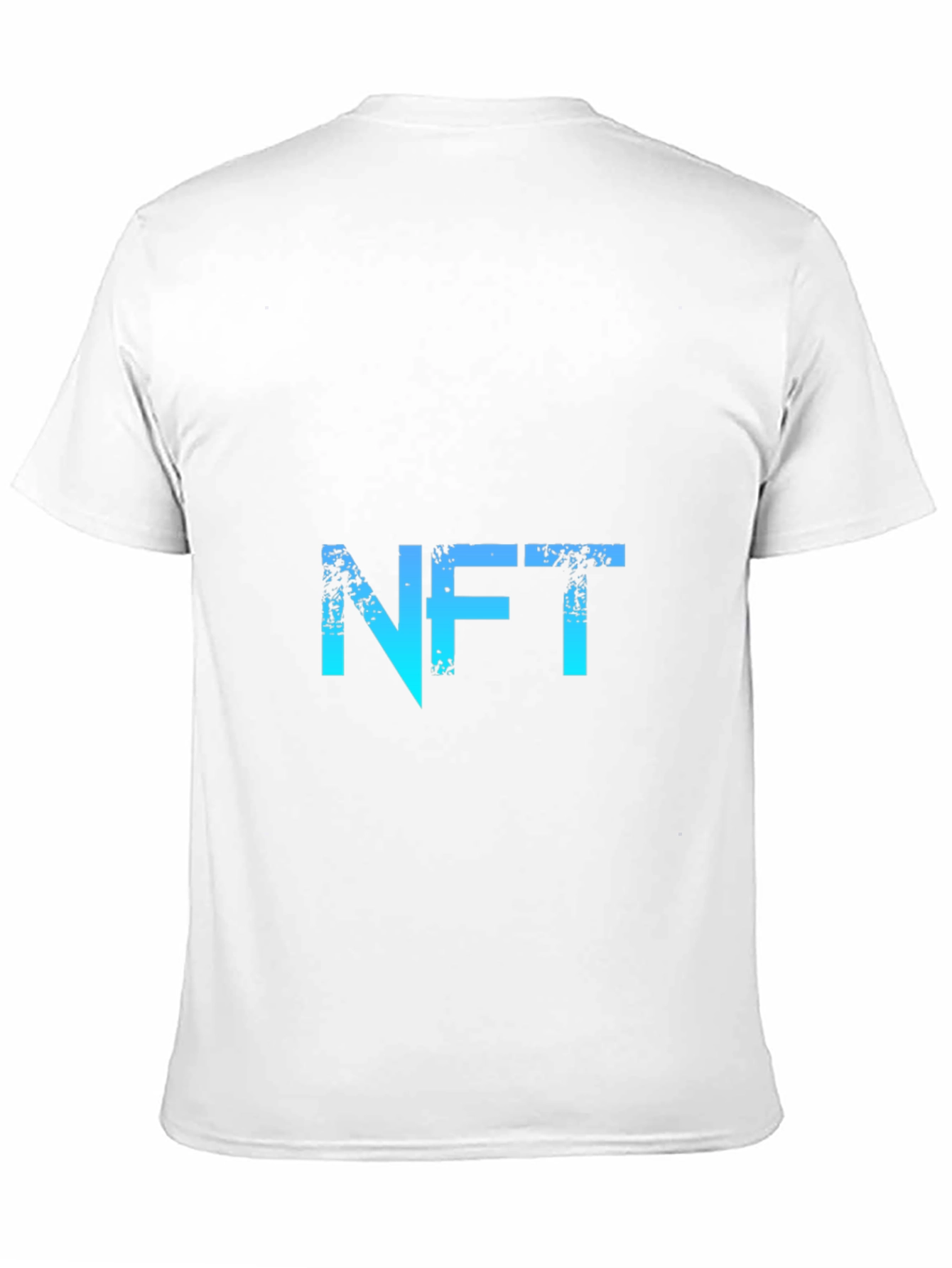 Camiseta NFT Negra con Diseño Gráfico Degradado