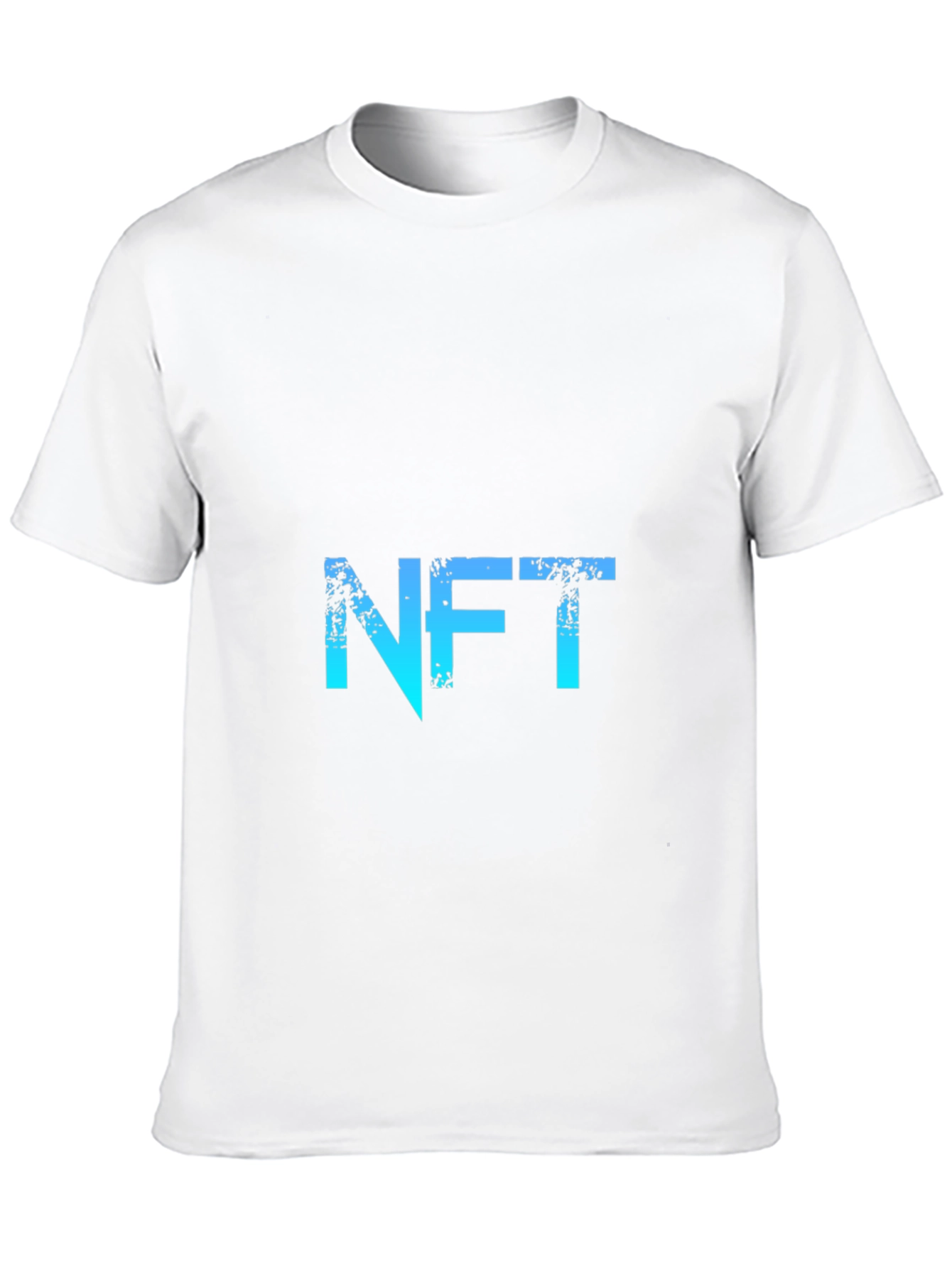 Camiseta NFT Negra con Diseño Gráfico Degradado