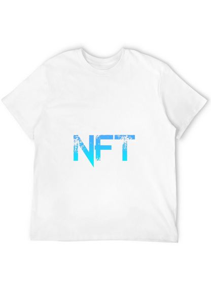 Camiseta NFT Negra con Diseño Gráfico Degradado