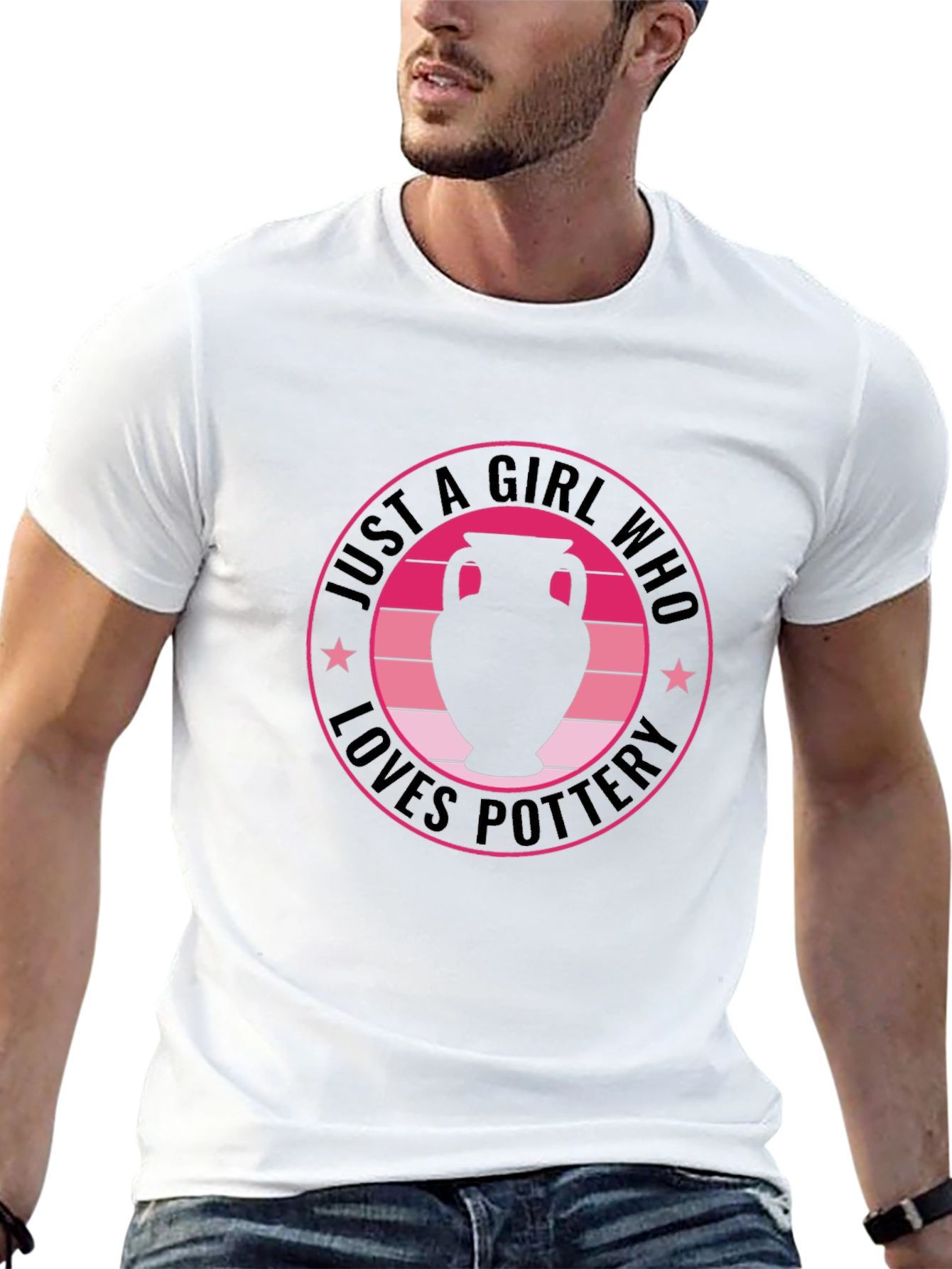 Camiseta Negra: Solo una Chica que Ama la Cerámica