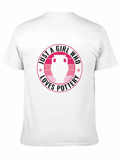 Camiseta Negra: Solo una Chica que Ama la Cerámica