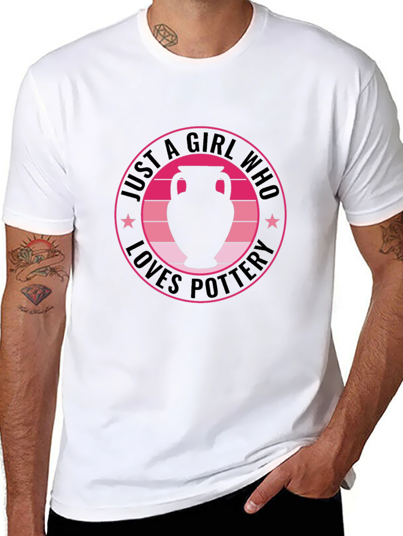 Camiseta Negra: Solo una Chica que Ama la Cerámica