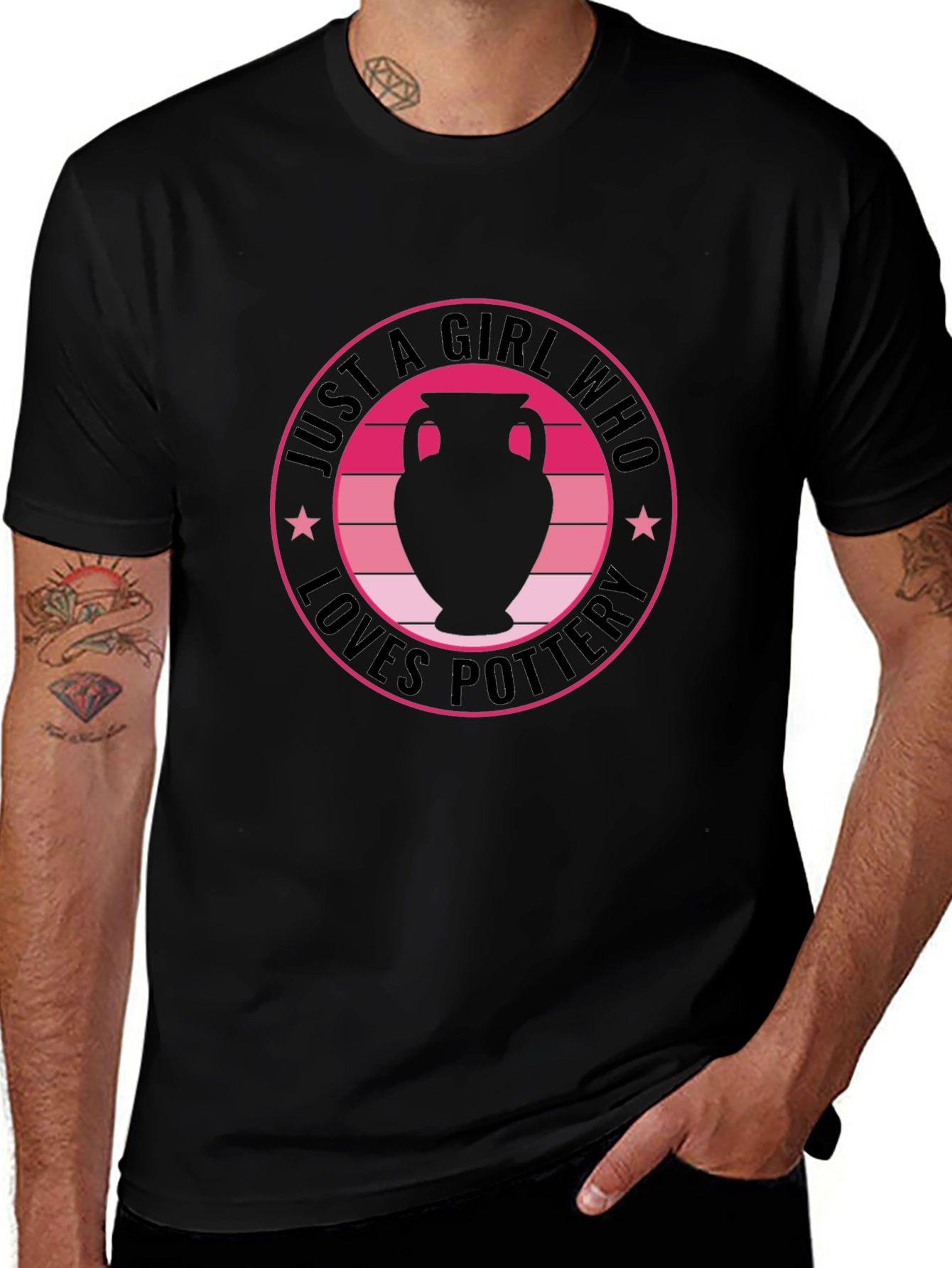 Camiseta Negra: Solo una Chica que Ama la Cerámica