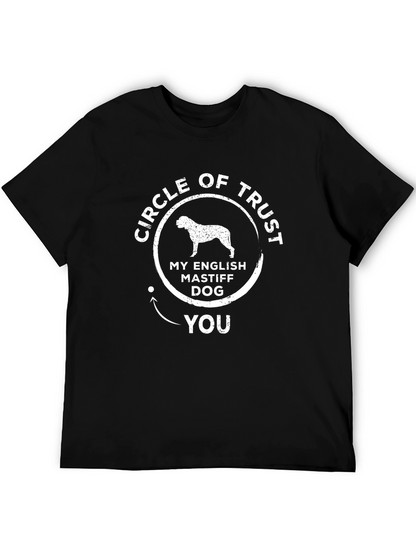 Camiseta Negra Círculo de Confianza Mastín Inglés