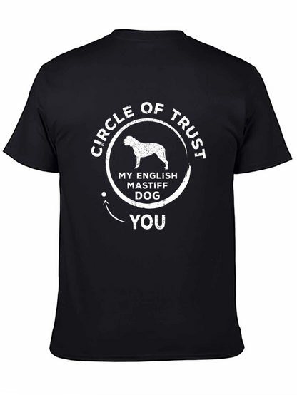 Camiseta Negra Círculo de Confianza Mastín Inglés