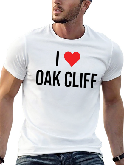 Camiseta Negra I ❤️ Oak Cliff