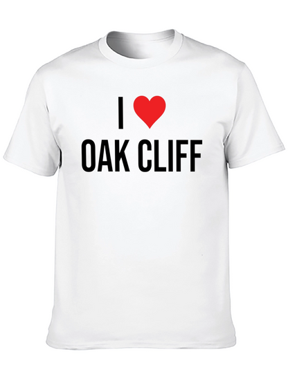 Camiseta Negra I ❤️ Oak Cliff