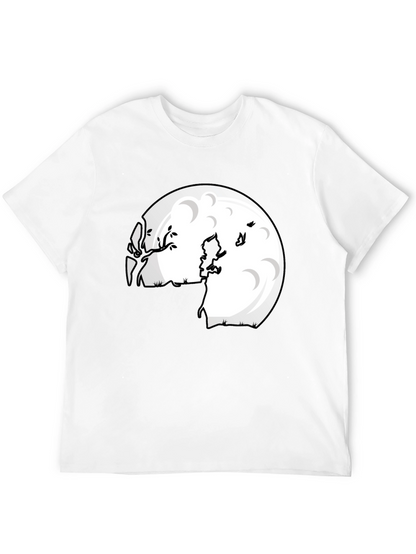 Camiseta Negra Luna Niño Silueta