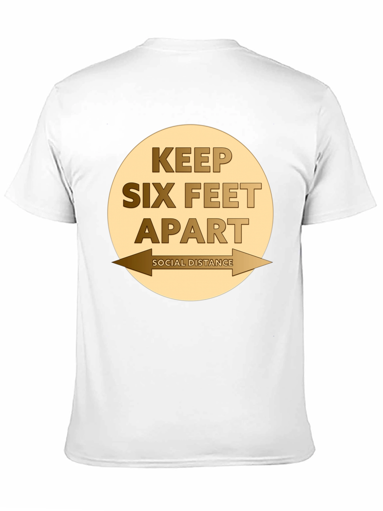 Camiseta Distancia Social - Mantén Seis Pies de Distancia