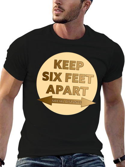 Camiseta Distancia Social - Mantén Seis Pies de Distancia