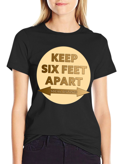 Camiseta Distancia Social - Mantén Seis Pies de Distancia