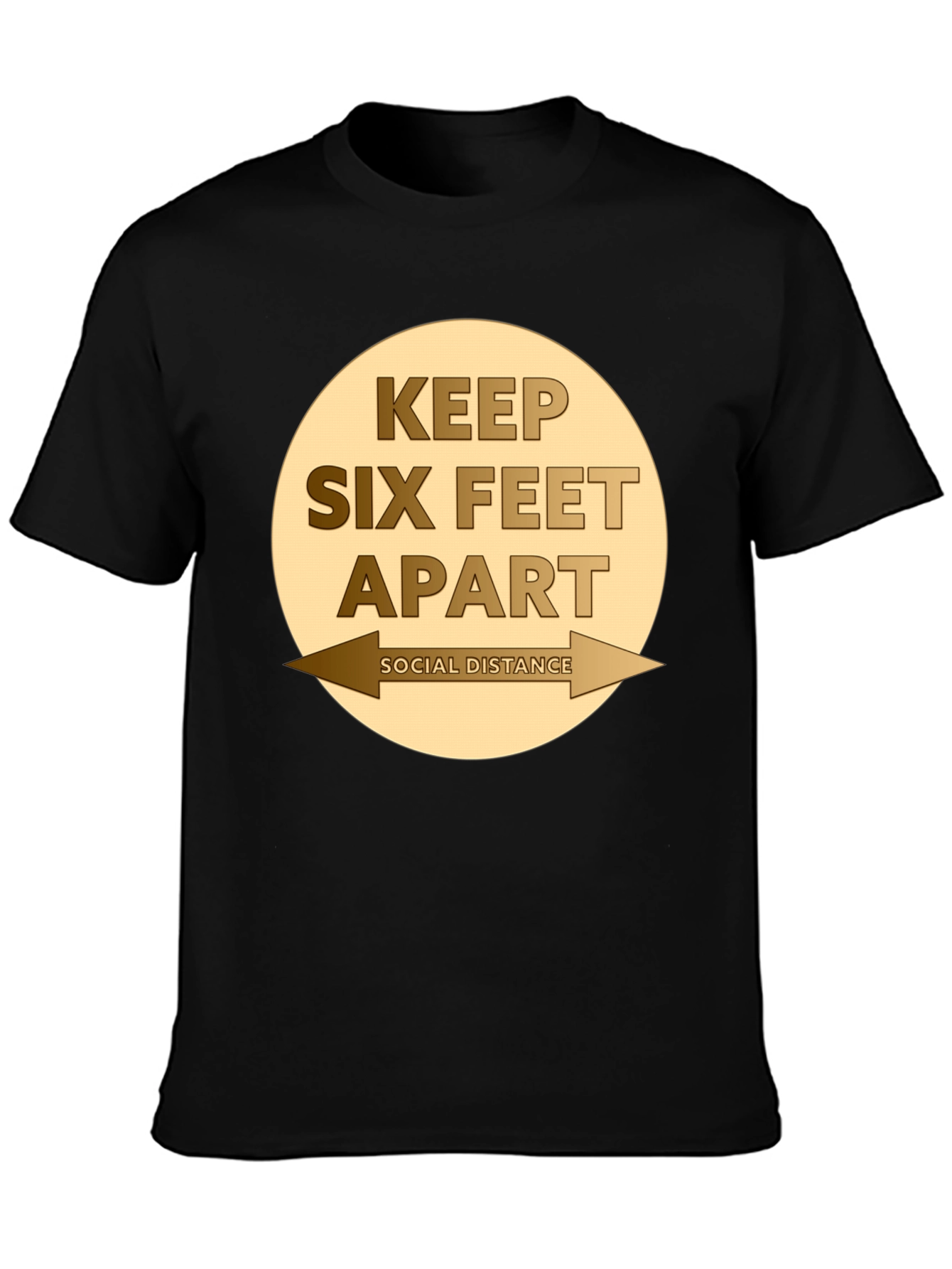 Camiseta Distancia Social - Mantén Seis Pies de Distancia