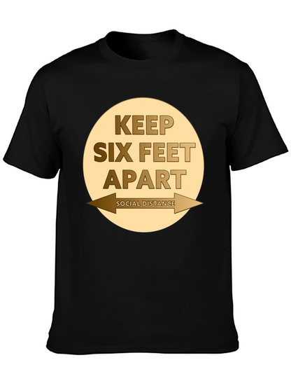 Camiseta Distancia Social - Mantén Seis Pies de Distancia
