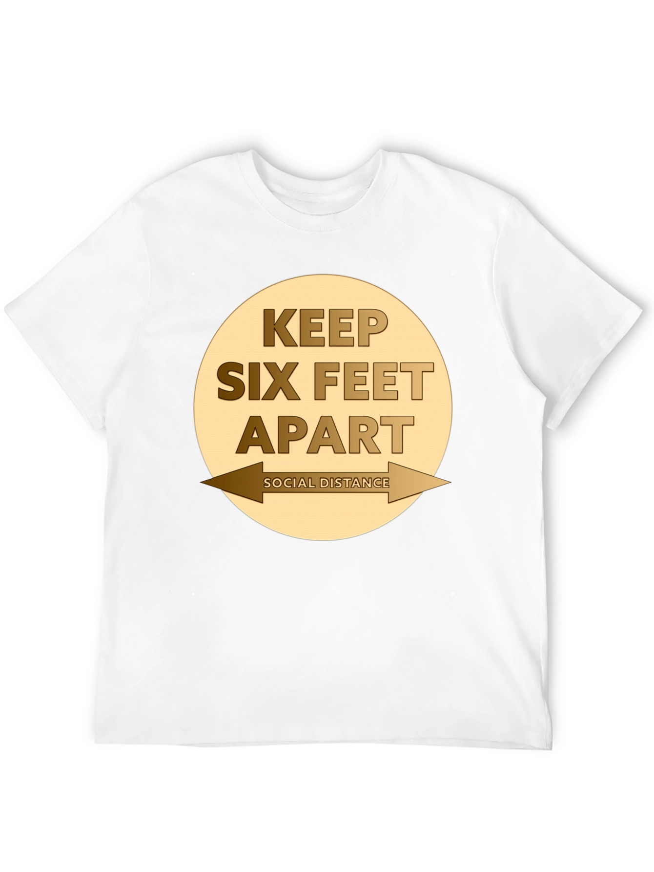 Camiseta Distancia Social - Mantén Seis Pies de Distancia