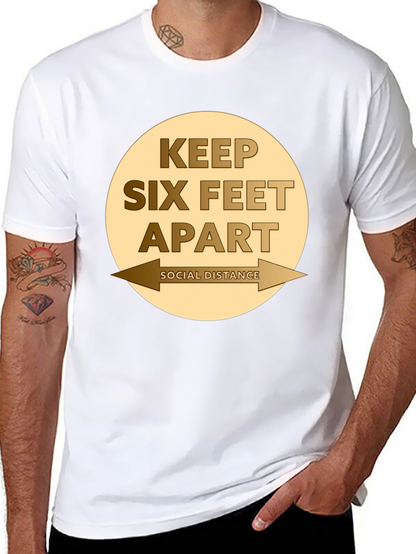 Camiseta Distancia Social - Mantén Seis Pies de Distancia
