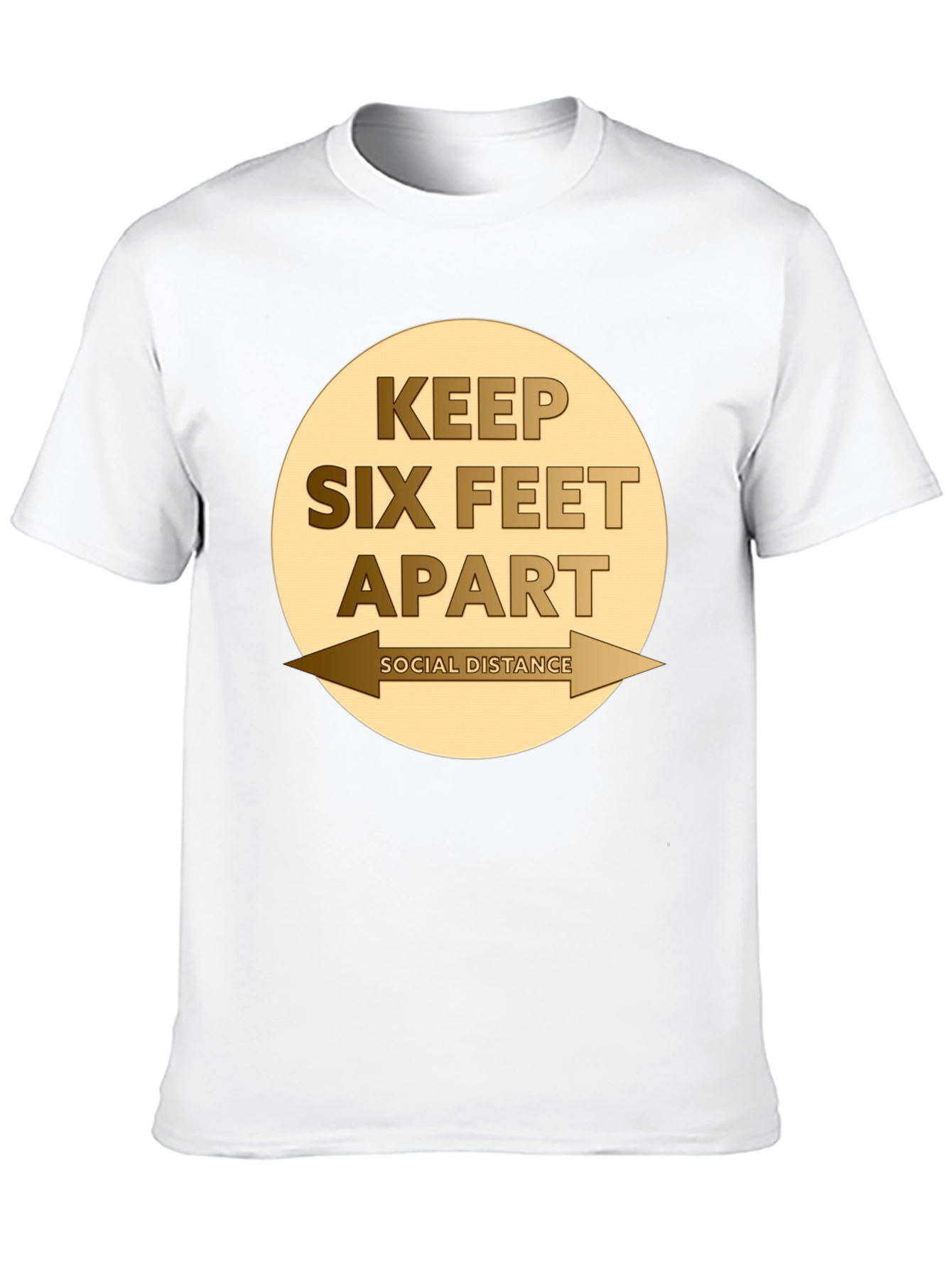 Camiseta Distancia Social - Mantén Seis Pies de Distancia