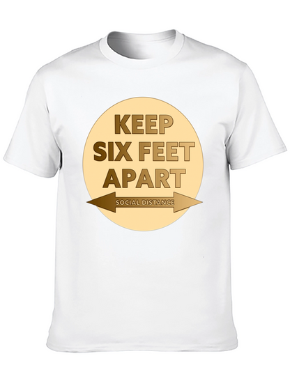 Camiseta Distancia Social - Mantén Seis Pies de Distancia