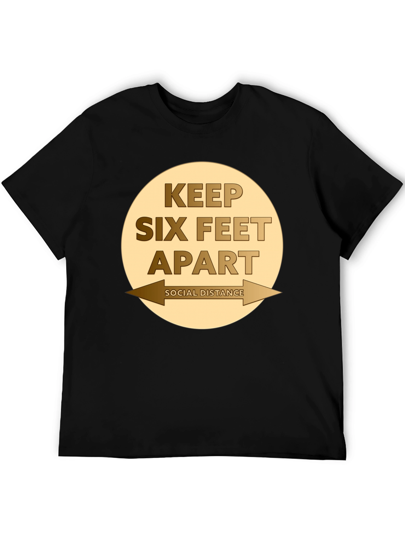 Camiseta Distancia Social - Mantén Seis Pies de Distancia