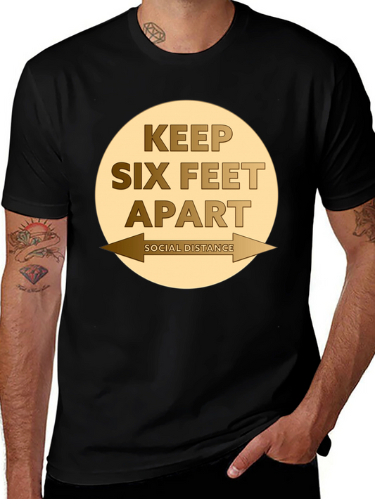 Camiseta Distancia Social - Mantén Seis Pies de Distancia