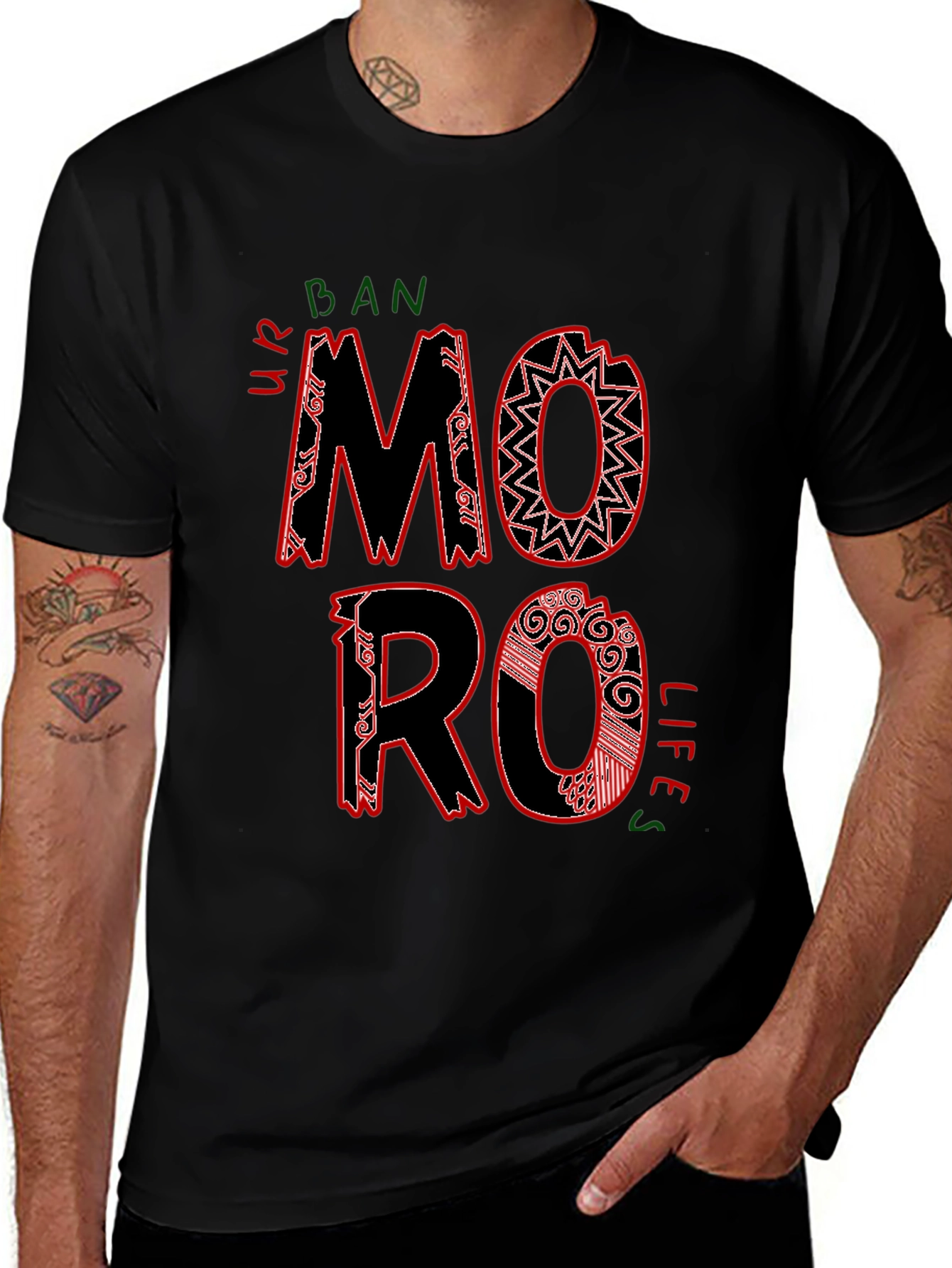 Camiseta Urbana Moro Life para Hombre