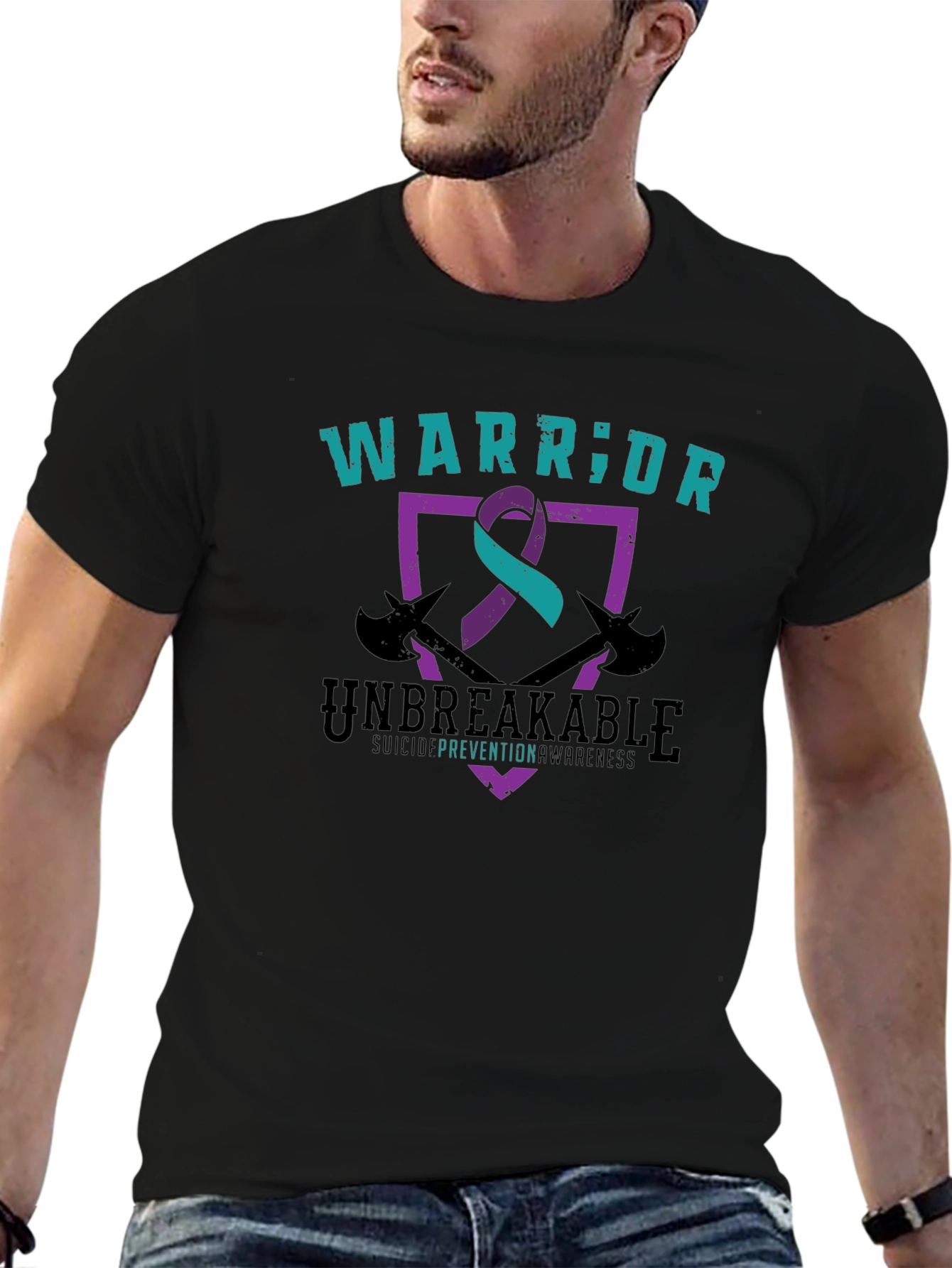 Camiseta Guerrero Inquebrantable - Conciencia Suicida