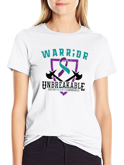 Camiseta Guerrero Inquebrantable - Conciencia Suicida