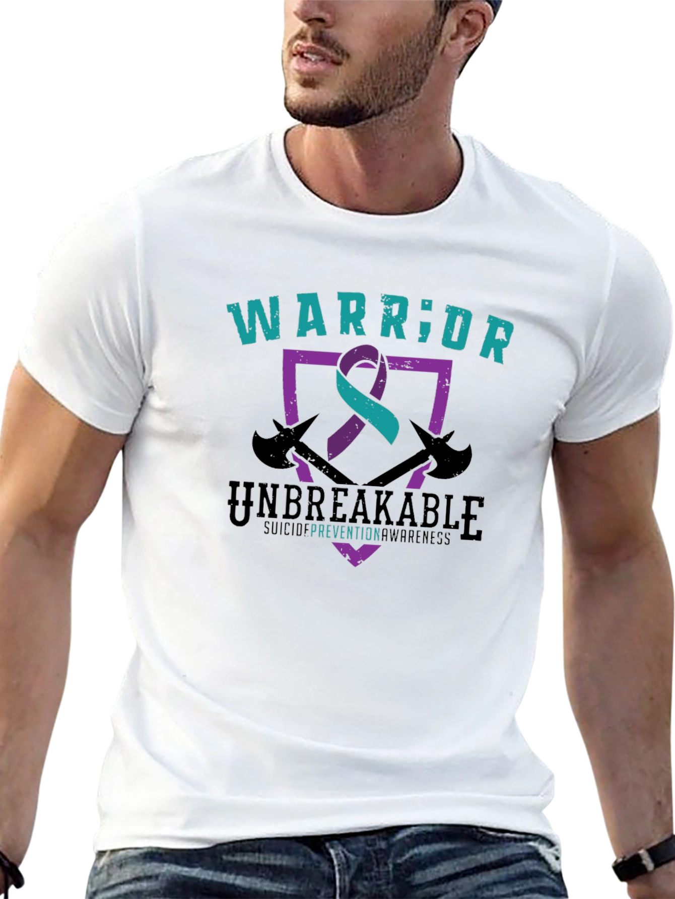 Camiseta Guerrero Inquebrantable - Conciencia Suicida