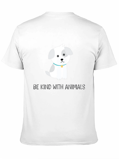Camiseta Negra con Diseño de Perrito Adorable