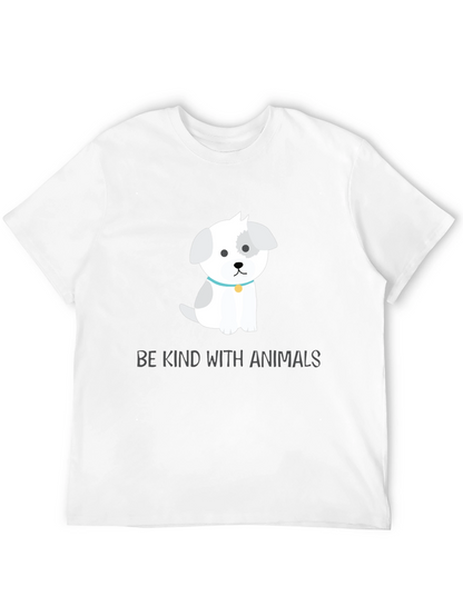 Camiseta Negra con Diseño de Perrito Adorable