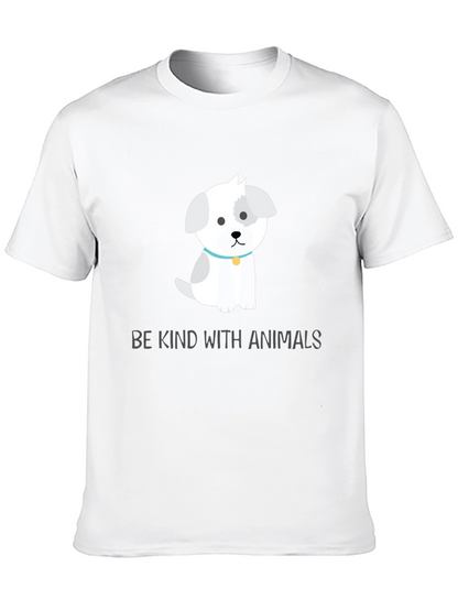 Camiseta Negra con Diseño de Perrito Adorable