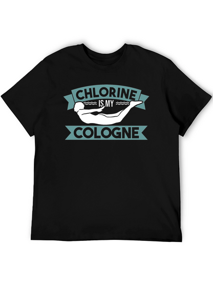Camiseta Negra Cloro es mi Colonia Natación