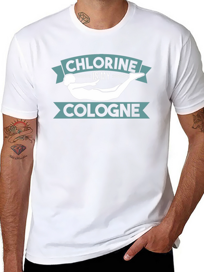 Camiseta Negra Cloro es mi Colonia Natación