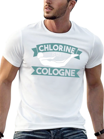 Camiseta Negra Cloro es mi Colonia Natación