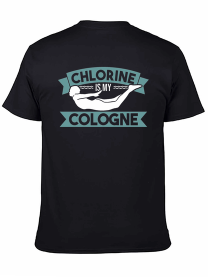 Camiseta Negra Cloro es mi Colonia Natación