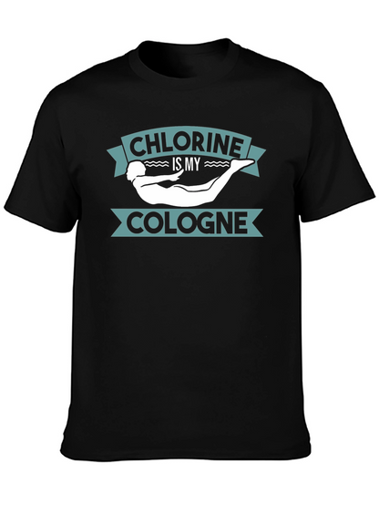 Camiseta Negra Cloro es mi Colonia Natación
