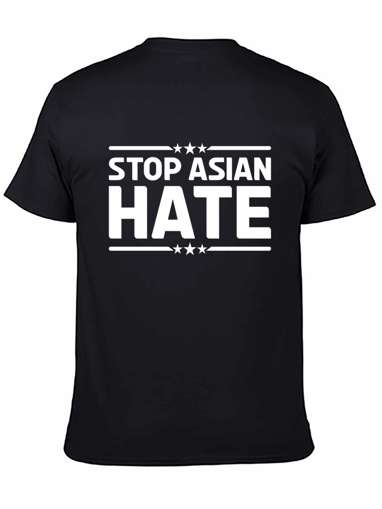 Camiseta Negra Stop Asian Hate