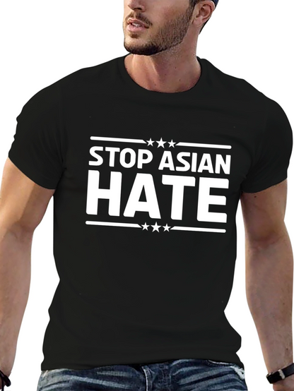 Camiseta Negra Stop Asian Hate