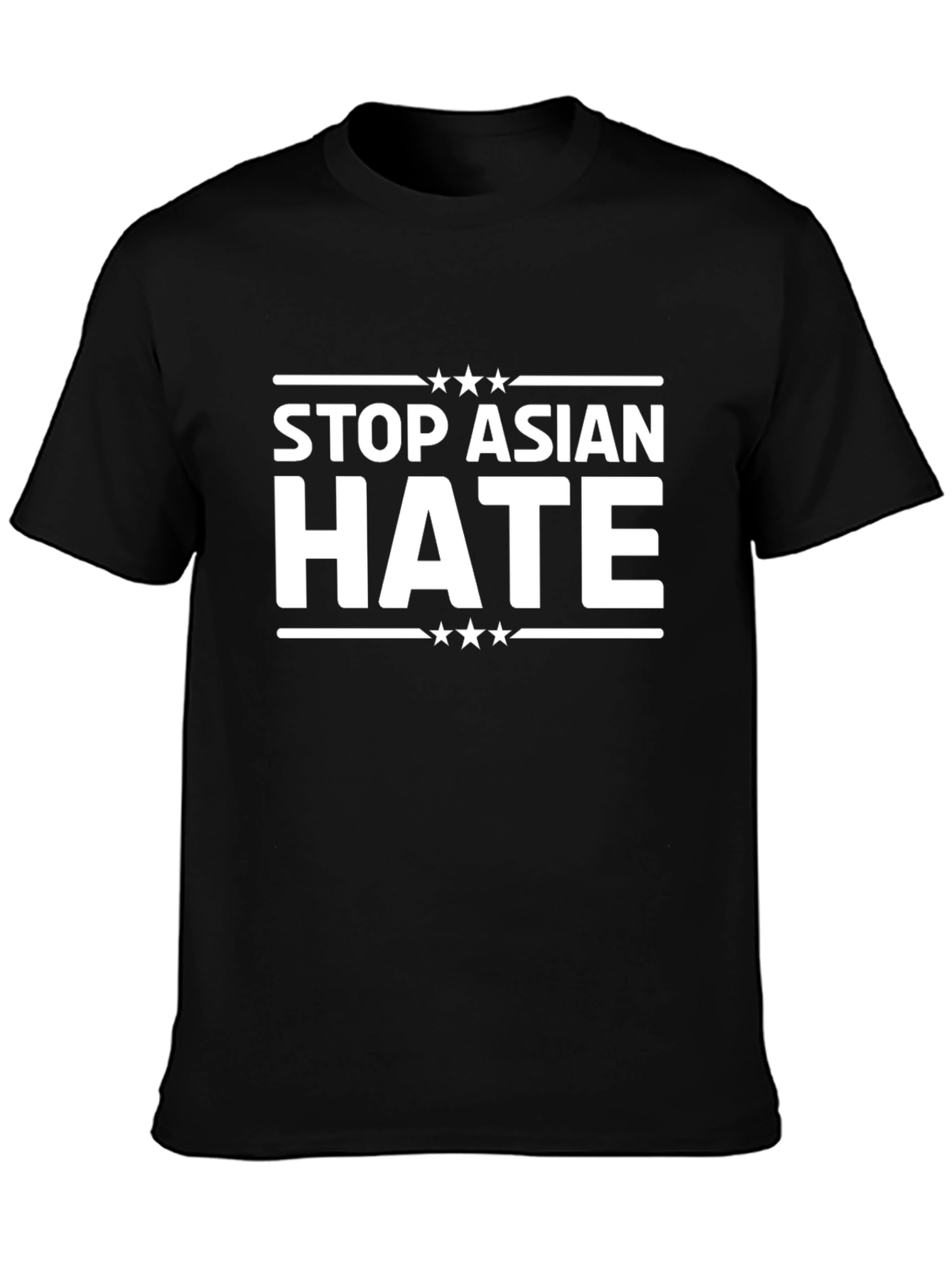 Camiseta Negra Stop Asian Hate