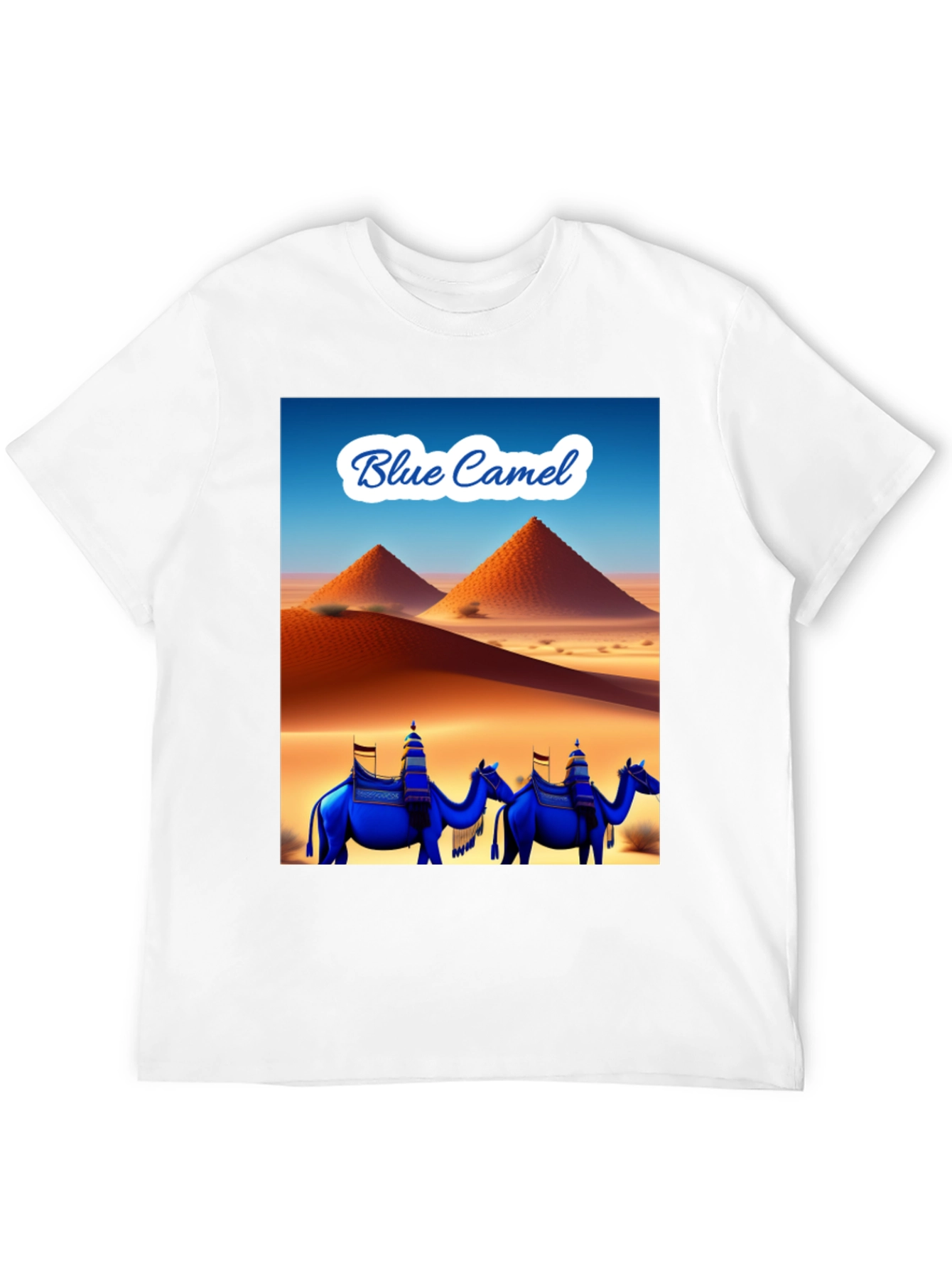 Camiseta Negra Blue Camel Desierto