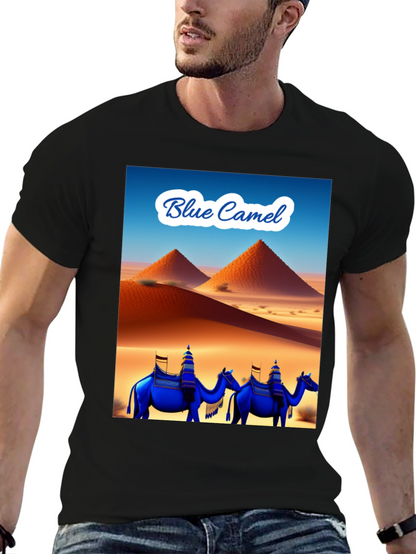 Camiseta Negra Blue Camel Desierto
